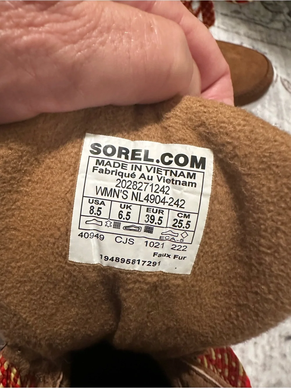 Sorel Women’s camel Hiking Boots with orange Accent Laces